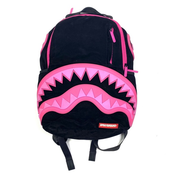 Unisex Accessories Brand New SPRAYGROUND Bite Me Shark Black Pink